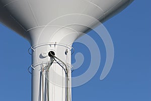 Water tower servicing photo