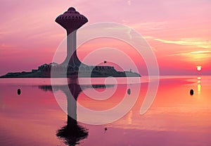 Water Tower at Sunrise