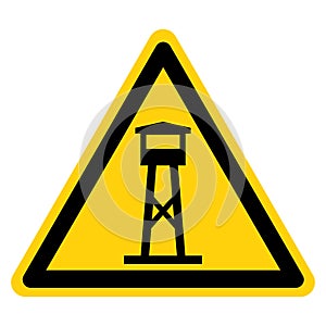 Water Tower Symbol Sign, Vector Illustration, Isolate On White Background Label .EPS10