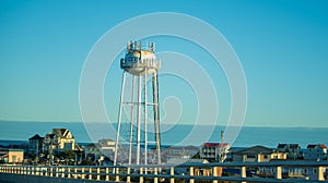 Water Tower on Topsail Island in North Carolina