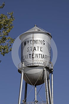 A Water tower at Wyoming Frontier Prison Museum