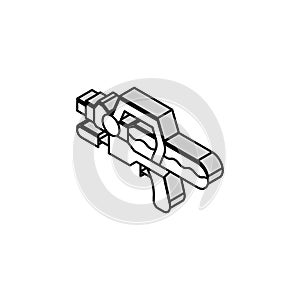 water toy child game play isometric icon vector illustration