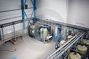 Water treatment shop panoramic view