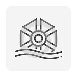 Water turbine icon