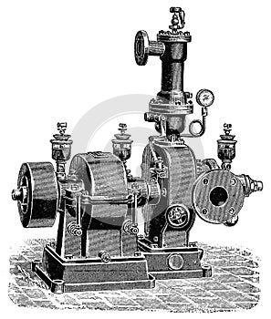 Water turbine by a Swedish engineer and inventor Gustaf de Laval.