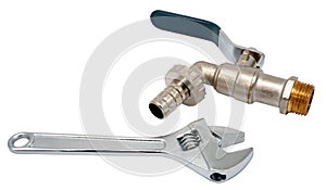 Water valve and wrench