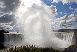 Water Vapor in Niagara horseshoe. Canada.