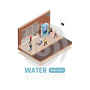 Water Vending Machine Background