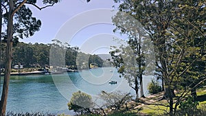 Water views  from Port Arthur Historical Site, Tasmania, Australia.