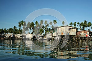 Water village mabul island borneo