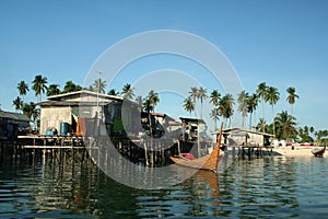 Water village mabul island borneo