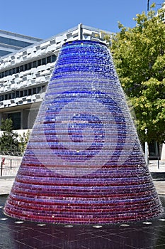 Water Volcano in Lisbon, Portugal photo