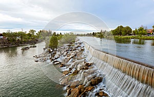The water water fall that the city of Idaho Falls Idaho is named after