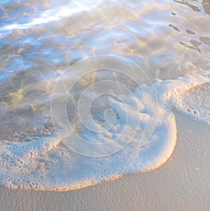 Water wave beautiful summer tropical holiday suny sandy beach background