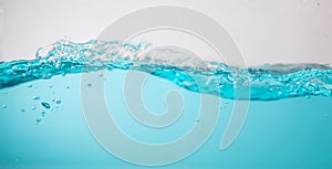 Water wave blue splash background isolated,motion liquid shape stream curve