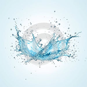 Water wave with bubbles background texture,Background,Copy space,Generative, AI, Illustration