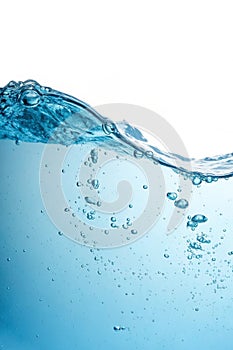 Water wave with bubbles photo