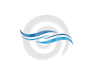 Water wave logo illustration