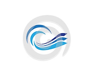 Water wave Logo Template