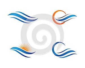 Water Wave Logo Template