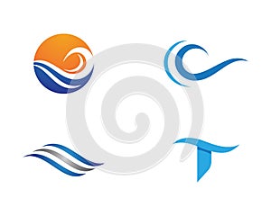 Water wave Logo Template