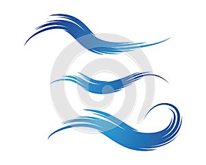 Water wave Logo Template