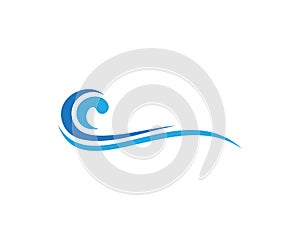 Water wave Logo Template