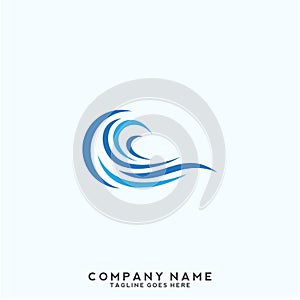 Water wave Logo Template