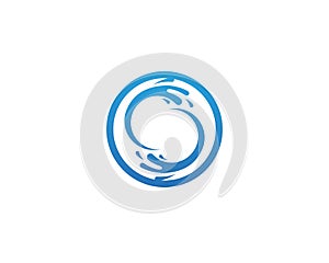 Water Wave spash symbol and icon Logo photo