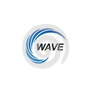 Water Wave symbol and icon Logo Template