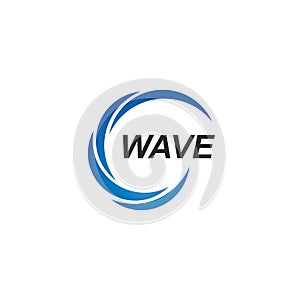 Water Wave symbol and icon Logo Template