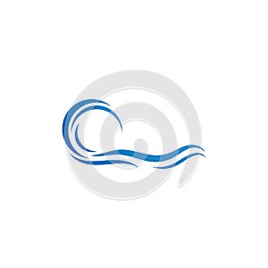 Water Wave symbol and icon Logo Template