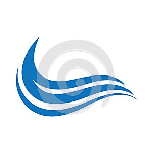 Water Wave symbol and icon Logo Template vector