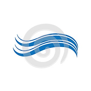 Water Wave symbol and icon Logo Template vector