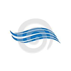 Water Wave symbol and icon Logo Template vector