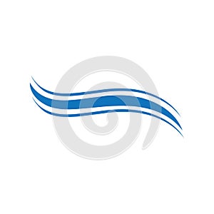 Water Wave symbol and icon Logo Template vector