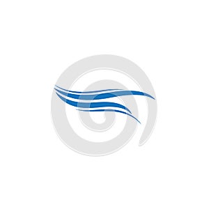 Water Wave symbol and icon Logo Template vector