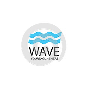 Water Wave symbol and icon Template vectordesign web