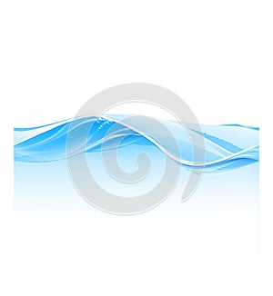 Water wave transparent surface, looped seamless illustration