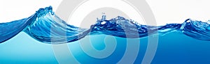 Water waves background banner