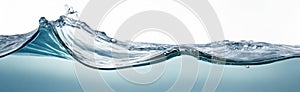 Water waves background banner