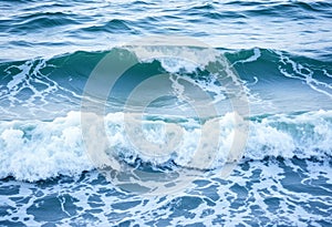 Water waves in a calm and peacef strange old