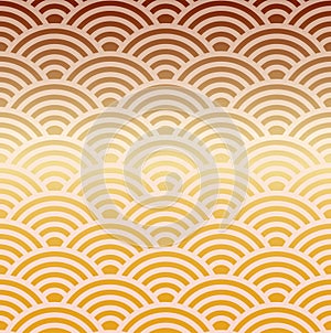 Water waves geometric seamless repetitive vector pattern texture