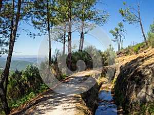 Water way in Serra da Estrela