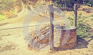 Water well in dry land
