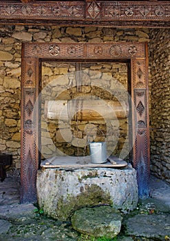 Water well in moldovian village