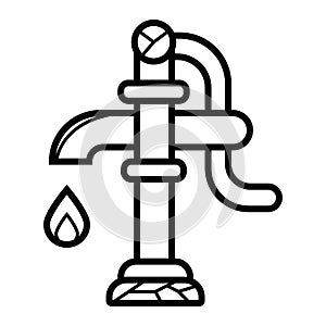 Water well pump icon