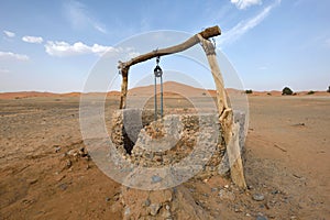 Water well in Sahara Desert, Morocco