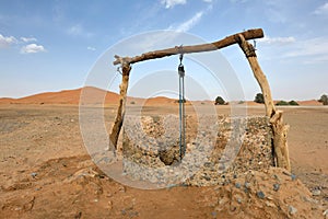 Water well in Sahara Desert, Morocco