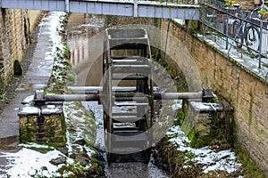 Water wheel at the Giessen, a junction of the river Glan in Meisenheim